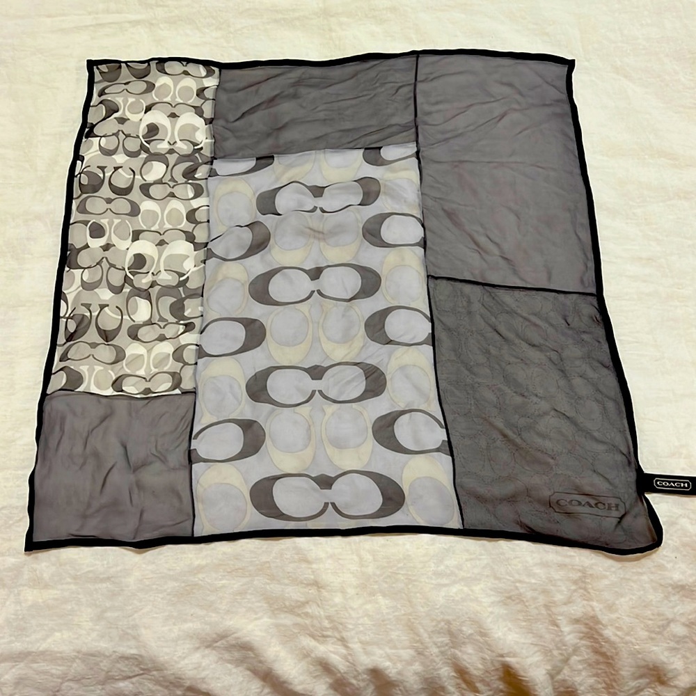Coach Signature C Silk Scarf